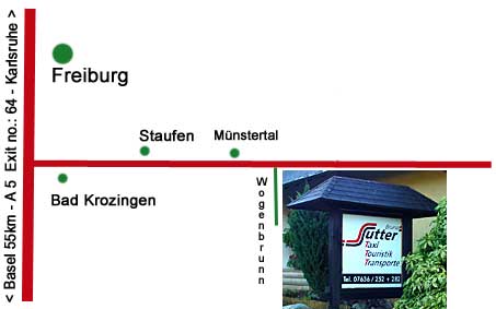 So finden Sie uns - in Münstertal im Schwarzwald
